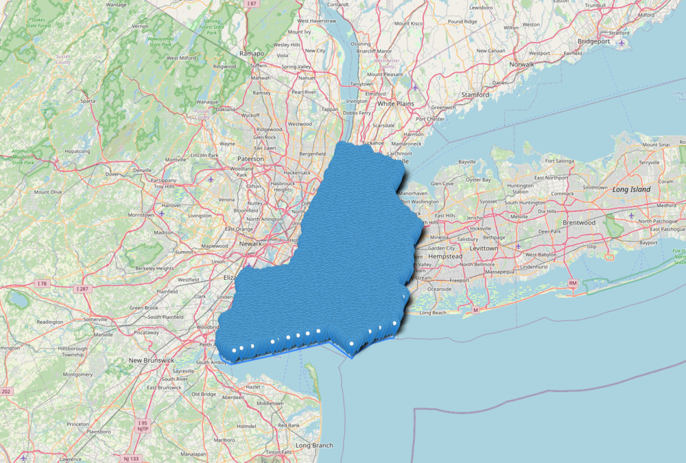 sampling points for NYC