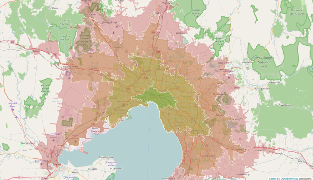 Valhalla Isochrome Map Example